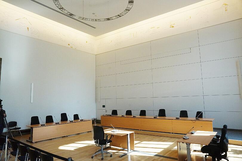 Bilder aus dem Justizpalast und dem Gerichtssaal, in dem der Steuer-Prozess um Uli Hoeneß stattfindet.