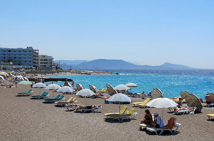 Sonnenbaden auf Rhodos? Das sollte auch nach einem möglichen Ausstieg Griechenlands aus der Eurozone möglich sein.
