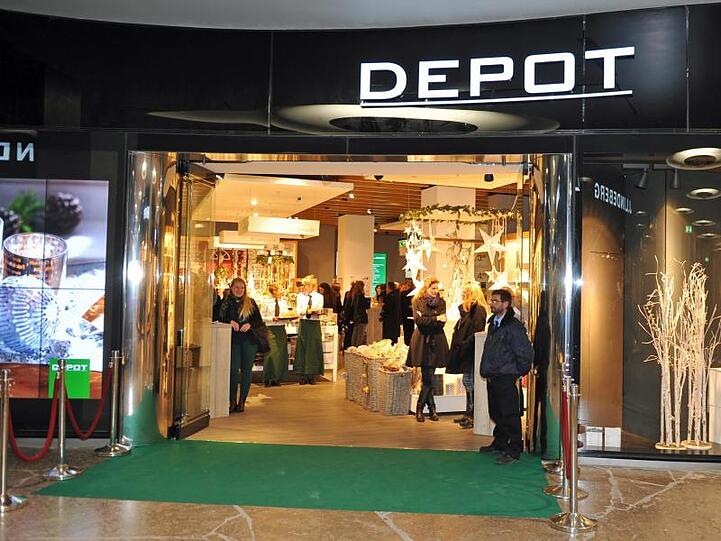 Die Außenansicht einer Filiale der Depot-Warenhauskette für Geschenk- und Deko-Artikel. Foto: Ursula Düren/dpa/Archivbild