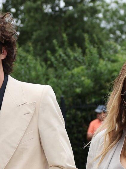 Sienna Miller und Oli Green am Samstag in Wimbledon.