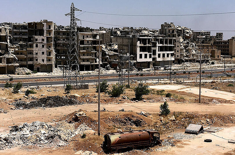 Völlig zerstört: Das einstmals blühende Aleppo nach jahrelangem Bürgerkrieg.