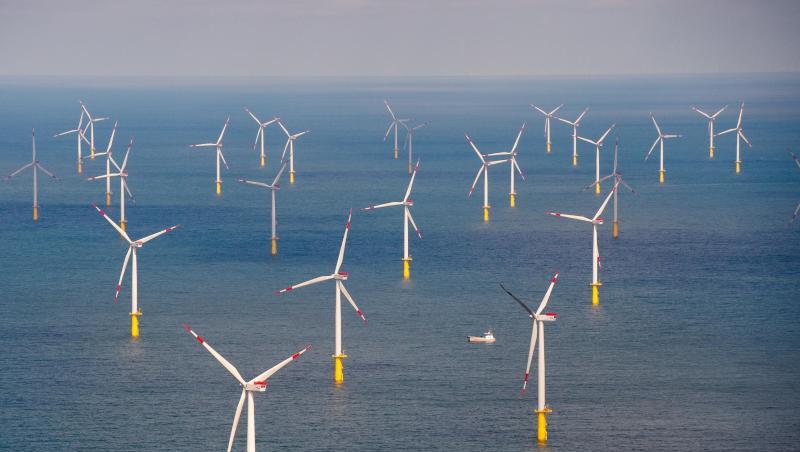 Der Offshore-Windpark Butendiek, etwa 30 Kilometer vor der Insel Sylt in der Nordsee. Der Offshore-Windpark Butendiek, etwa 30 Kilometer vor der Insel Sylt in der Nordsee.