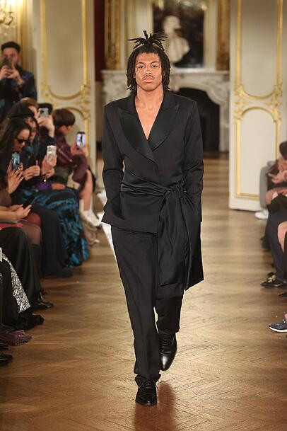 Henry Samuel auf dem Laufsteg während der Fashion Week in Paris.