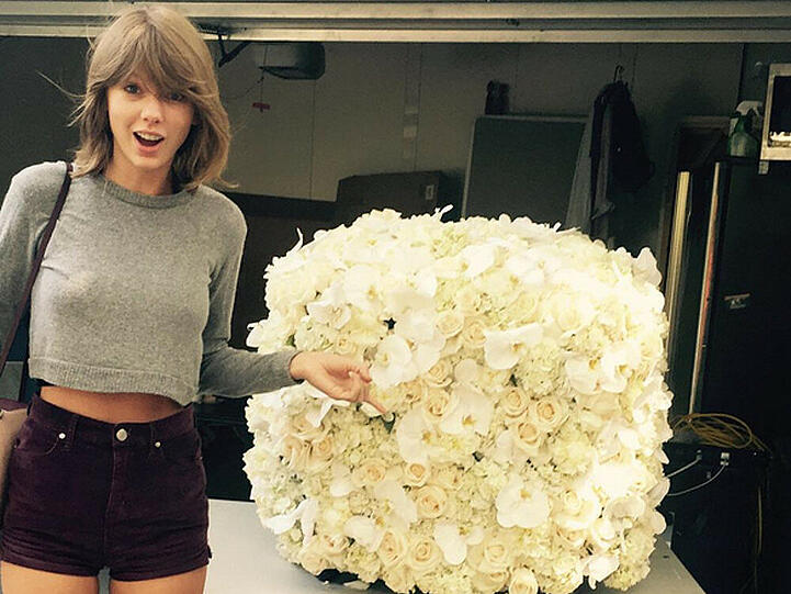 Taylor Swift freut sich über Blumen von Kanye West