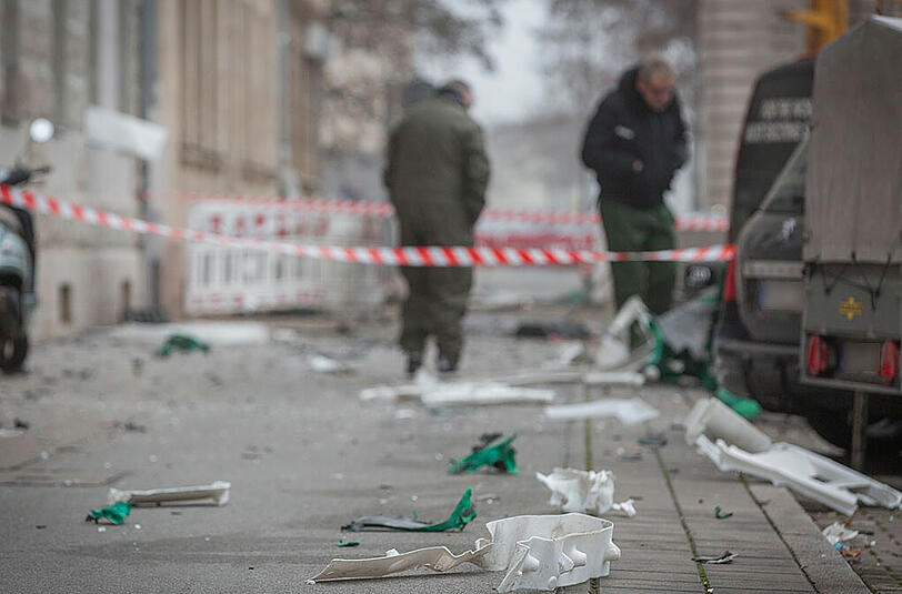 Die Dixi-Klo-Explosion sorgte in der Fürther Südstadt für Verwüstung und massive Schäden. Die Bilder vom Tatort.