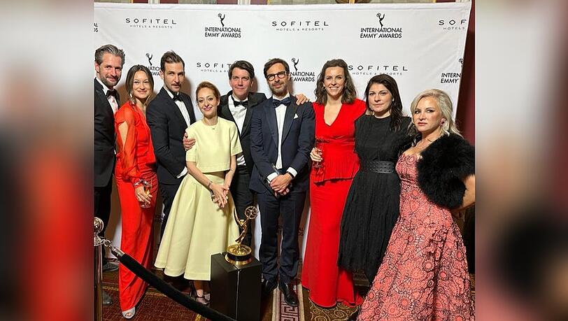 Das Team von "Die Kaiserin" bei der Verleihung des International Emmy Awards in New York City.