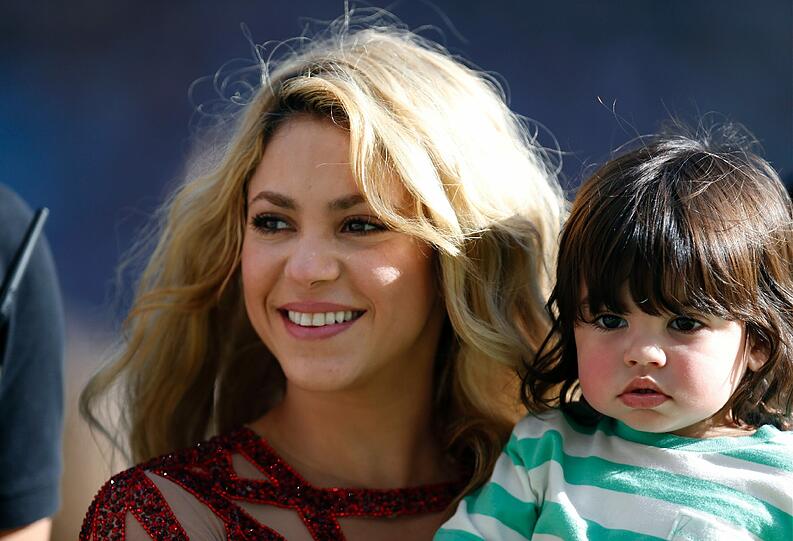 Shakira mit ihrem ersten Sohn Milan
