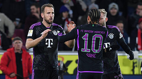 Harry Kane (l.) schoss die Bayern in der Hinrunde zum verdienten 1:0-Sieg in Köln.