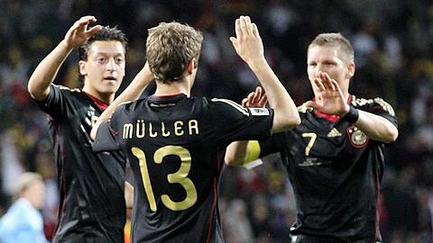 Kamen nicht in die Top Drei: Mesut Özil, Thomas Müller und Bastian Schweinsteiger