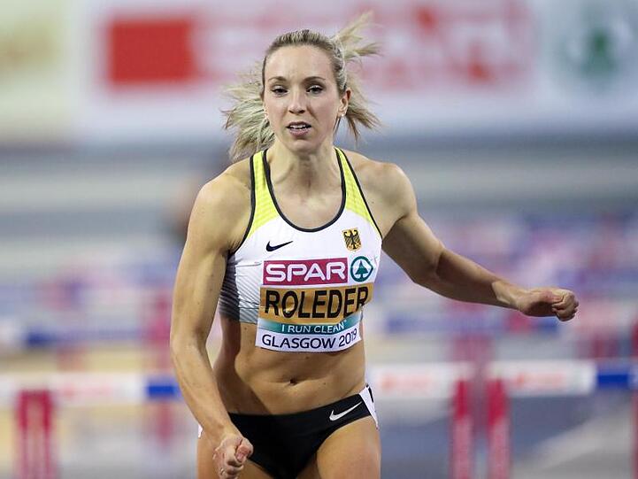 Cindy Roleder hat bei der Hallen-EM der Leichtathleten in Glasgow über 60 Meter Hürden Silber geholt.