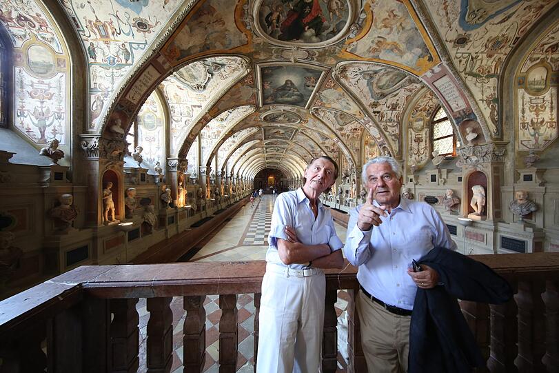 Leide Töne: Bulva und Faltlhauser (l.) im Antiquarium der Residenz.