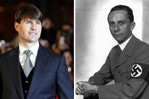 Tom Cruise nebst Joseph Goebbels (re.)