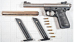 13 Mal wurde mit dieser Waffe auf das Opfer gefeuert