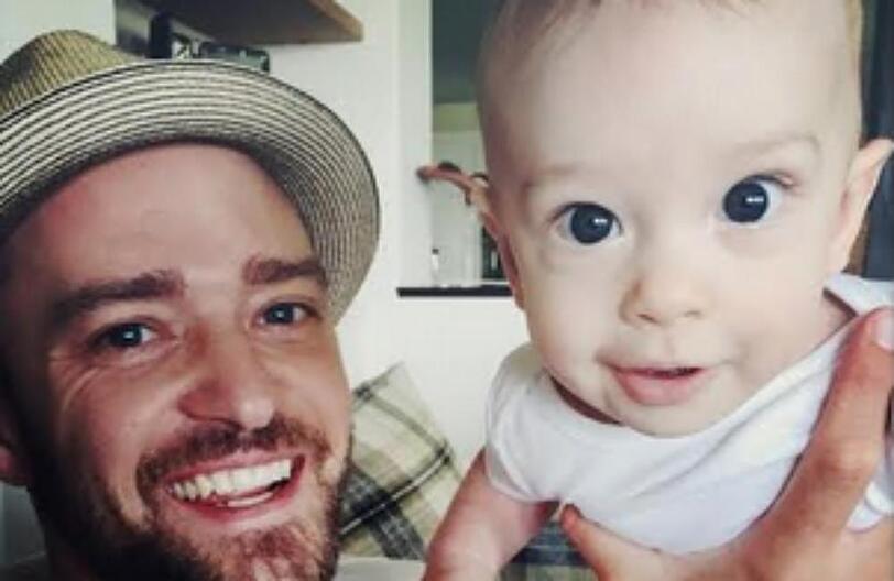 Justin Timberlake mit Baby Silas