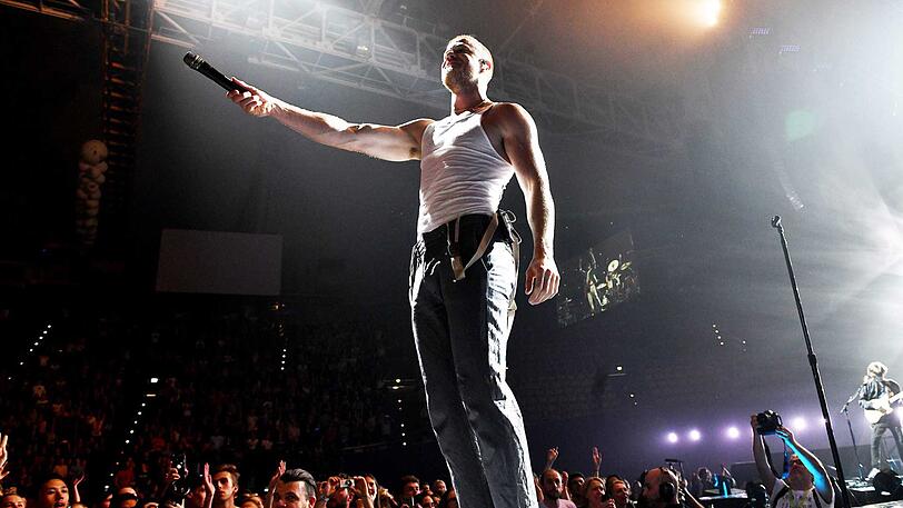 War mit seinen "Imagine Dragons" in der Olympiahalle zu Gast: Sänger Dan Reynolds.