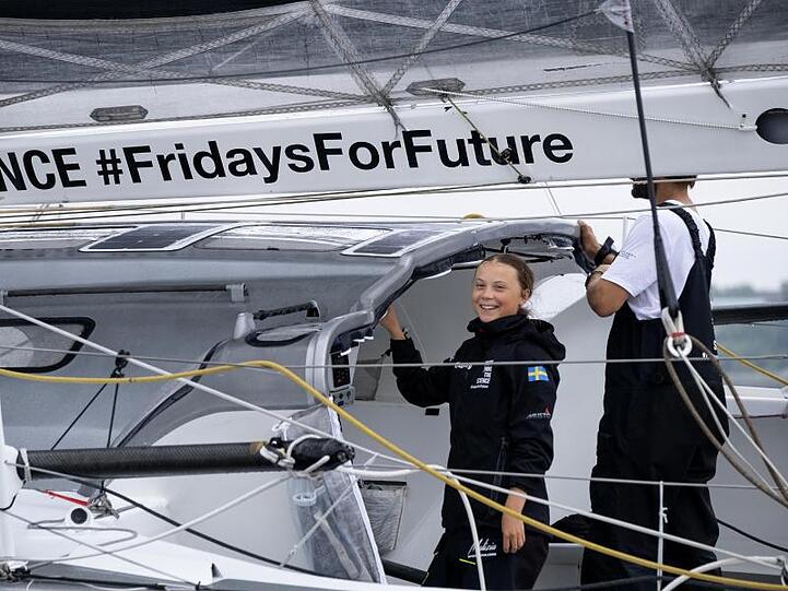 Greta Thunberg reiste im August per Hochsee-Segeljacht über den Atlantik.