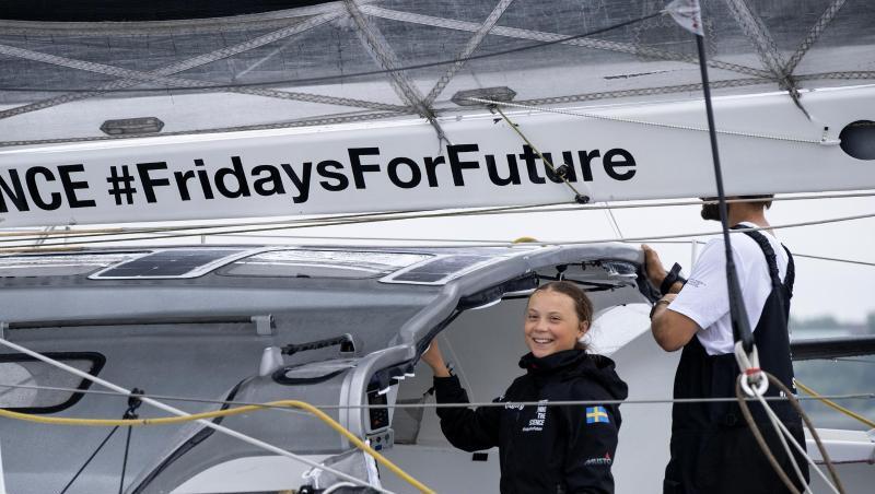 Greta Thunberg reiste im August per Hochsee-Segeljacht über den Atlantik. Greta Thunberg reiste im August per Hochsee-Segeljacht über den Atlantik.