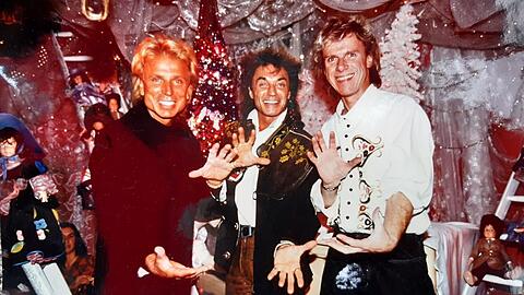 Langjähriger Freund: Der Promi-Wirt Kay Wörsching (r.) hat Siegfried und Roy oft bei sich in München begrüßt &ndash; und die beiden auch in Las Vegas besucht.