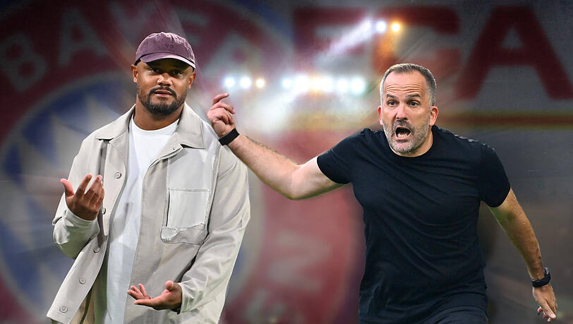 Heißes Derby in Augsburg: Vincent Kompany (l.) tritt mit dem FC Bayern bei Manuel Baums FCA an. Heißes Derby in Augsburg: Vincent Kompany (l.) tritt mit dem FC Bayern bei Manuel Baums FCA an.