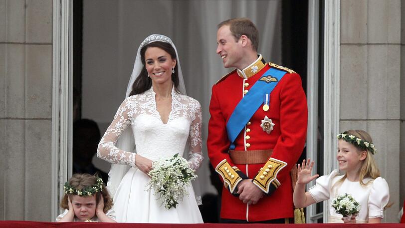 Herzogin Kate und Prinz William bei ihrer Hochzeit am 29. April 2011.