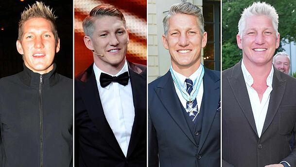 Von blond zu wei&szlig;: So hat sich Bastian Schweinsteiger &uuml;ber die Jahre ver&auml;ndert.