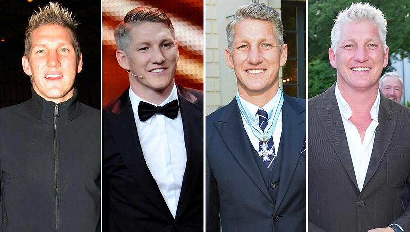 Von blond zu wei&szlig;: So hat sich Bastian Schweinsteiger &uuml;ber die Jahre ver&auml;ndert.