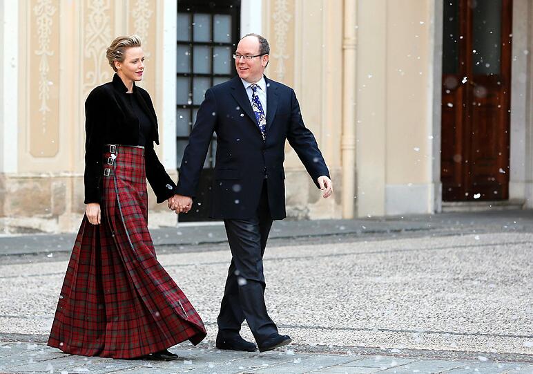 Fürst Albert und Fürstin Charlene von Monaco.