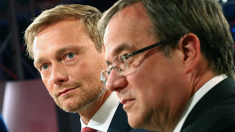 Demnächst Koalitionspartner? FDP-Chef Christian Lindner (l.) und der christdemokratische NRW-Wahlsieger Armin Laschet.