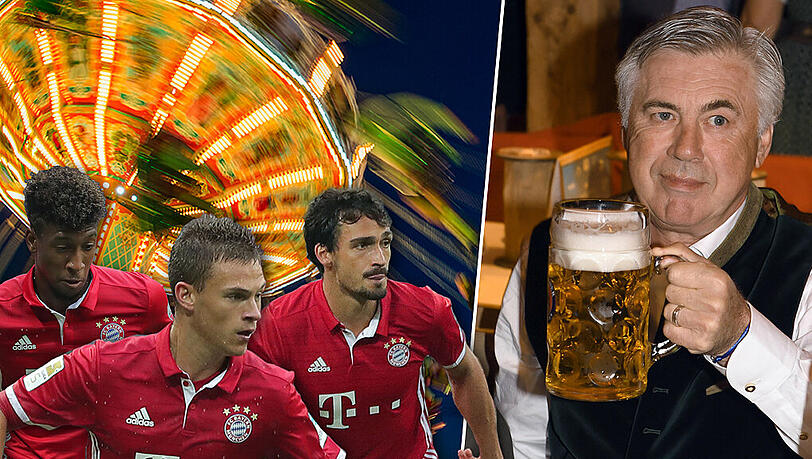 Wiesn-Mentalität beim Bayern-Coach: Erst den Kader wie im Kettenkarussell durchrotieren, dann dem Gegner ordentlich einschenken! Coman, Kimmich und Hummels (v.l.) profitieren. Wiesn-Mentalität beim Bayern-Coach: Erst den Kader wie im Kettenkarussell durchrotieren, dann dem Gegner ordentlich einschenken! Coman, Kimmich und Hummels (v.l.) profitieren.