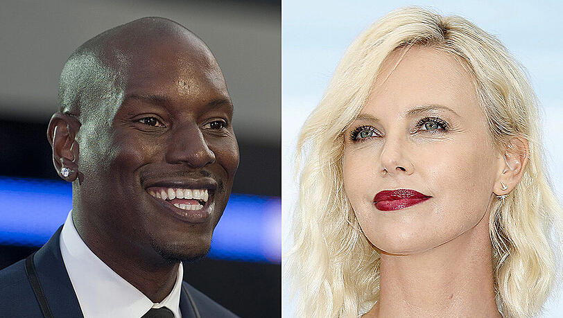 Tyrese Gibson und Charlize Theron stehen gemeinsam für den Actionfilm "Fast & Furious 8" vor der Kamera. Tyrese Gibson und Charlize Theron stehen gemeinsam für den Actionfilm "Fast & Furious 8" vor der Kamera.