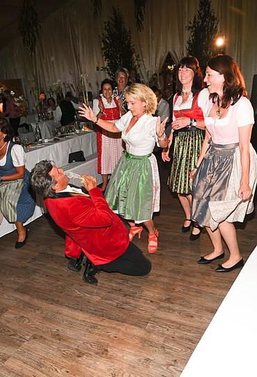 Peter Grimberg (Entertainer) mit Heidi Beckenbauer und Schwester Susanne Burmester