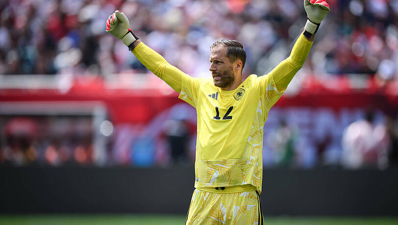 Fussball WM 2026 Testspiel im Chicago 06.06.2026 USA - Deutschland Torwart Oliver Baumann Deutschland *** Soccer World Cup 2026 test match in Chicago 06 06 2026 USA Germany Goalkeeper Oliver Baumann Germany