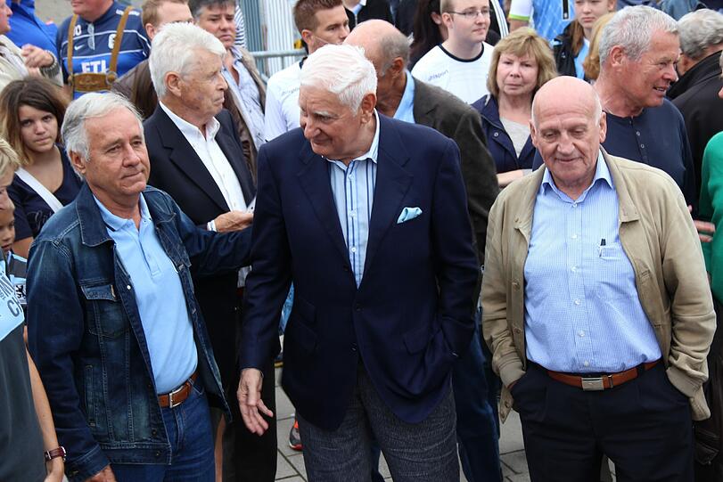 Die Löwen-Legenden auf dem Fanfest.