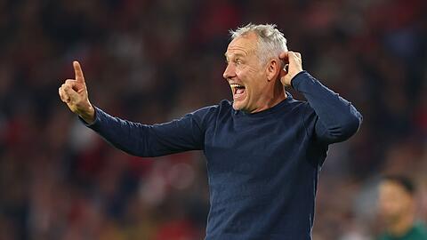 Trainer Christian Streich und der SC Freiburg trennten sich von Karabach Agdam 1:1.