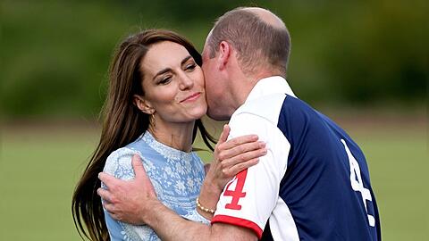 Prinzessin Kate und Prinz William bei einem Charity-Polo-Cup in Windsor.