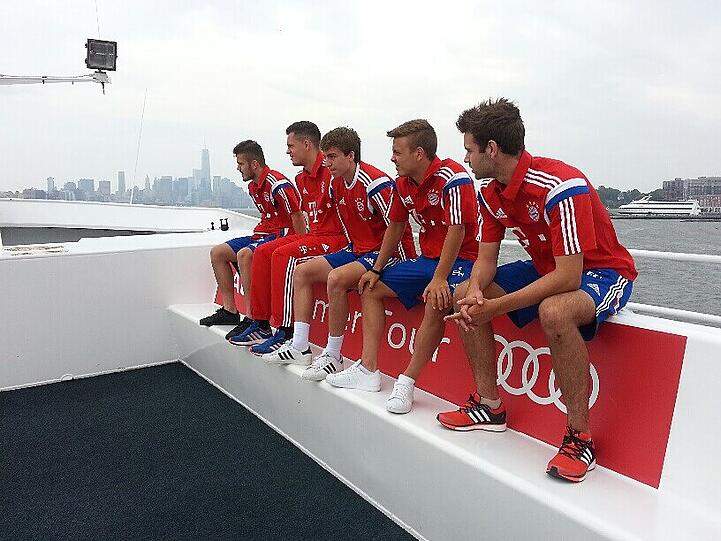 Weitere Bilder der Sightseeing-Tour des FC Bayern München.