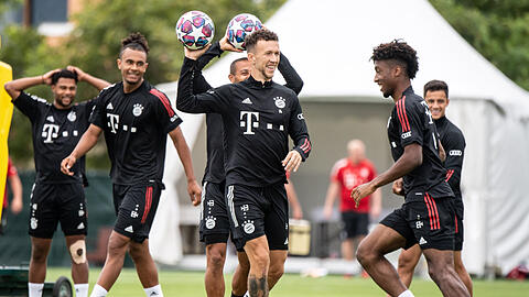 Dürfen sich beide durchaus berechtigte Hoffnungen auf einen Platz in der Startelf machen: Ivan Perisic (m.) und Kingsley Coman (r.).