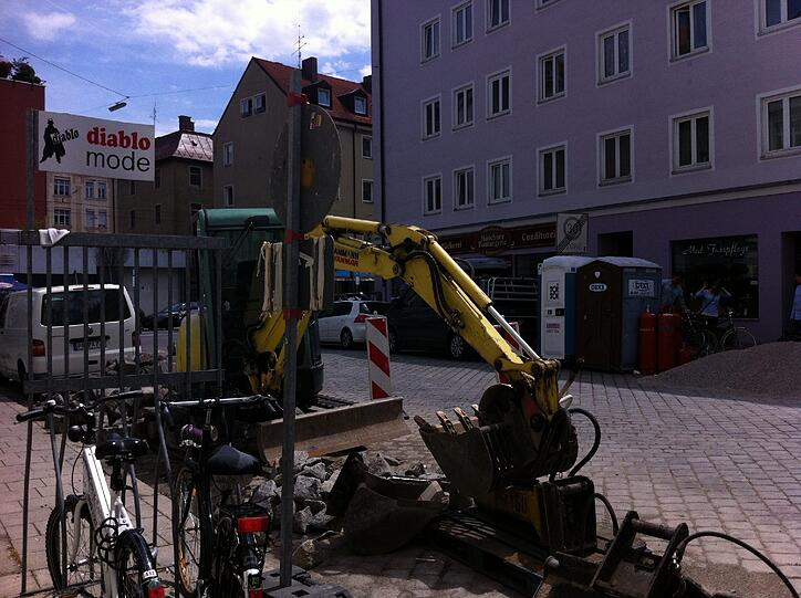 Seit Wochen wird gebaggert.