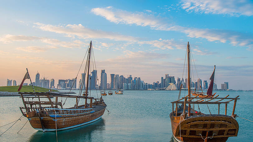 Das Emirat Katar ist reich - und das sehen Besucher sofort, wenn sie die Hauptstadt Doha besuchen.