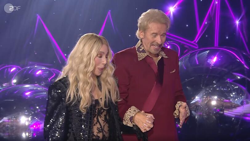 Cher und Thomas Gottschalk.