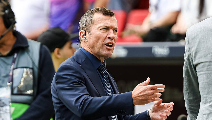 Nun wieder Kollegen: Lothar Matthäus und Oliver Kahn. Nun wieder Kollegen: Lothar Matthäus und Oliver Kahn.