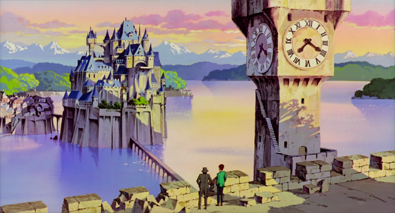 Der Einbruch in das Schloss von Cagliostro ist für Lupin III (re.) eine echte Herausforderung.