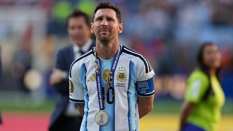 Lionel Messi weinte nach dem WM-Finale bitterlich. Lionel Messi weinte nach dem WM-Finale bitterlich.