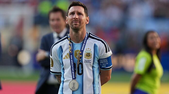 Lionel Messi weinte nach dem WM-Finale bitterlich. Lionel Messi weinte nach dem WM-Finale bitterlich.