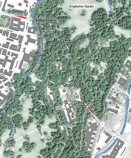 An der Thiemestraße rein und an der Tivolistraße wieder raus &ndash; oder andersrum: So könnte die Tunnel-Tram verlaufen.