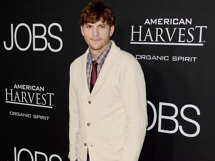 Ashton Kutcher bei einem Promo-Termin für "Jobs"
