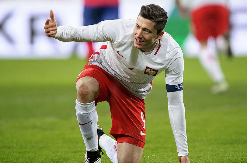 Robert Lewandowski will mit der polnischen Nationalmannschaft bei der EM durchstarten.
