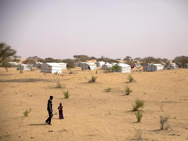 Ein Flüchtlingscamp im Tschad. Helfer warnen vor einer sich zuspitzenden humanitären Krise in der Sahelzone.