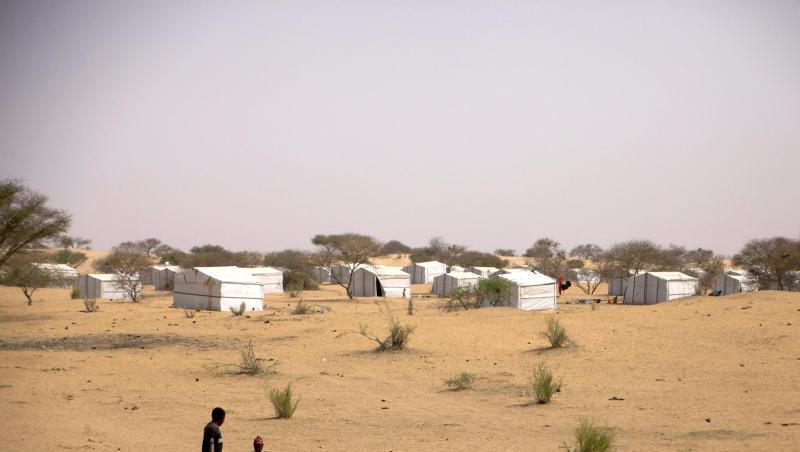 Ein Flüchtlingscamp im Tschad. Helfer warnen vor einer sich zuspitzenden humanitären Krise in der Sahelzone. Ein Flüchtlingscamp im Tschad. Helfer warnen vor einer sich zuspitzenden humanitären Krise in der Sahelzone.