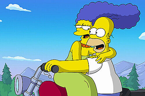 Fahrt ins Blaue: Homer Simpson liebt erklärtermaßen die Turmfrisur seiner Frau Marge.